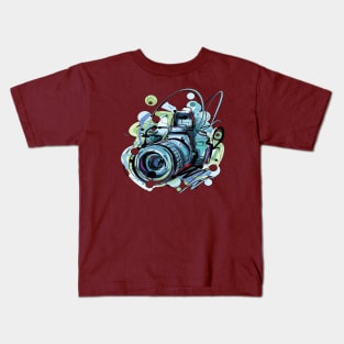 Camera Draw T-Shirt Kids T-Shirt